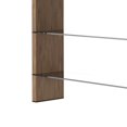thumbnail image 4 of Benzara Cid 5-Shelf Modern Wood Bookcase with Side Panels in Walnut, 4 of 5