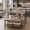 Storage-Gray, variant on Asofer Dining Table Set for 4, Wood Dining Table with 4 PU Leather Chair for Home and Kitchen, Black