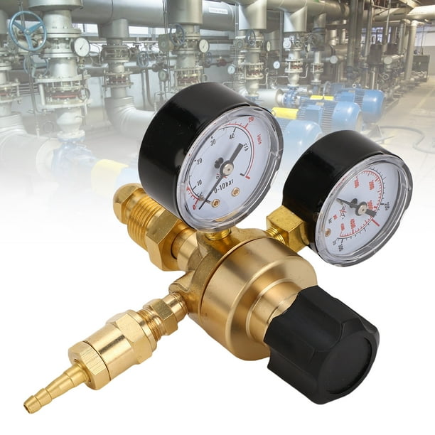 Regulador De Gas Argón, Caudal De 40 M³/h 0-315 BAR 0-10 BAR Reductor De Presión De Argón De Manguera Larga De 6,6 Pies 2 Metros Precisos Para Soldadura MIG TIG