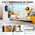 thumbnail image 5 of Advwin 4-in-1 Portable Air Conditioner & Space Heater Combo with Humidifier, Evaporative Cooler & Tower Fan for Home, Remote, 1 Gal Water Tank, 2 Ice Packs, Timer (Silver), 5 of 9