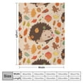 thumbnail image 4 of ARISTURING Cute Hedgehog and Mushroom Pattern Blanket Flannel Throw Blankets Soft Plush Blanket for Bed Sofa Couch Adults Kids, 4 of 6