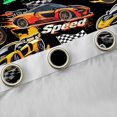 thumbnail image 4 of Feelyou Cartoon Automobile Boys Blackout Curtains Set of 2 (52x84 Each), Speed Sports Racing Car Window Curtains, Checkered Flag Curtains and Drapes, Window Curtains Decor, 4 of 6
