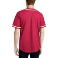 thumbnail image 2 of Men's Baseball Jersey Button Down Premium Hip Hop T Shirts Sports Uniform, 2 of 4