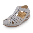 thumbnail image 4 of MKLEKYY Sandalias Cómodas de Verano para Mujer, Con Velcro, Informales, Con Punta Redonda, Cómodas, para Playa, 4 of 4