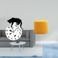 thumbnail image 2 of Reloj colgante silencioso de pared con diseño de gato, con movimiento silencioso, analógico, para sala de estar, comedor, escuela, otomano, reposapiés, 2 of 8