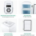 thumbnail image 4 of Mini Fridge CROWNFUL Mini Fridge, 4 Liter/6 Can Portable Cooler and Warmer Personal Refrigerator, AC/DC,White, 4 of 10