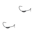 thumbnail image 3 of Yuarrent Anzuelo de pesca de acero de alto carbono, portátil, agua de mar, agua dulce, agua salada, río, corriente, gusano, anzuelos de manivela con 2g 2piezas, 3 of 6