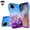 Purple/Blue, variant on Apple iPhone 12 / iPhone 12 Pro Case, Liquid Glitter Phone Case for Girls Women with Tempered Glass Screen Protector - Teal/Pink