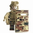 thumbnail image 2 of Sdfiwmf 8 Pcs Yellow Minifigures, Collectible Action Figure Set, Town Soldier Character Building Blocks, 2 of 4