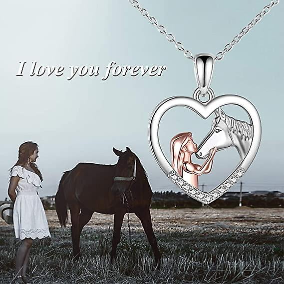Sterling Silver Dala Horse Necklace