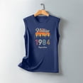 thumbnail image 4 of Nrmvnmi Vintage 40 Birthday Decorations Women 40th Big Day 1984 Tee T-Shirt Graphic Prints Sleeveless Tank Top Round Neck Blouse Top Mothers Day Gifts, 4 of 5