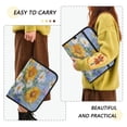 thumbnail image 4 of Accordion File Organizer with Zip Closure 13 Pockets Expanding File Folder Letter A4 Paper Document Organizer for Home Office Sunflowers and Daisies, 4 of 7