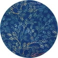 thumbnail image 2 of Rugs.com Blossom Collection Rug – 10 Ft Round Blue Medium Rug Perfect For Kitchens, Dining Rooms, 2 of 8