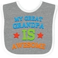 thumbnail image 3 of Inktastic My Great Grandpa is Awesome Grandkid Boys or Girls Baby Bib, 3 of 4