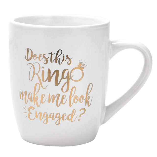 Taza de café Maustic, 354 ml, regalo de compromiso, diseño divertido