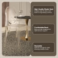 thumbnail image 6 of LeisureMod Marion Mid-Century Modern Acrylic Dining Chair, Stackable Plastic Accent Chair for Dining Room and Kitchen, Set of 2 (Clear), 6 of 9