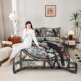 thumbnail image 5 of Manfei Halloween Crow Child Bedding Comforter Set, Vintage Cherry Blossoms Twin Comforter Sets, Mystic Galaxy Moon Reversible Bedding Set, Lightweight Room Decor, 2-Piece, 5 of 9