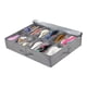 thumbnail image 4 of Bolsa debajo de la cama, plegable, de tela no tejida, de gran capacidad, organizador debajo de la cama para el hogar, hotel, ropa de cama, color gris, 4 of 13