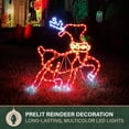 thumbnail image 3 of Fraser Hill Farm Prelit LED Reindeer Outdoor Decoration, 31.4 in, FFCHLED028-RD2-MLT, 3 of 16