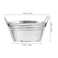 thumbnail image 2 of GOOHOCHY 4Pcs Decorative Metal Bucket Silver Color for Home and Outdoor Flowerpot Use, 2 of 6
