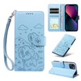 thumbnail image 1 of Funda Cartera GANGXUN con Diseño de Perrito en Relieve para iPhone 13 , Protección 360° con Ranuras y Correa Desmontable, 1 of 6