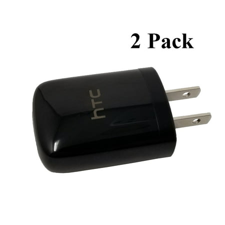 2 Pack HTC OEM U250 USB AC Travel Charger Adapter Power Plug for