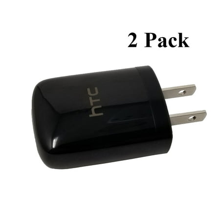 Oem Ac Plug Adapters - 2 Pack HTC OEM U250 USB AC Travel Charger Adapter Power Plug for Smartphone