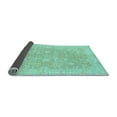 thumbnail image 2 of Ahgly Company Indoor Square Abstract Light Blue Modern Area Rugs, 7' Square, 2 of 4