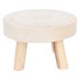 thumbnail image 1 of OULII Support de Pot de Fleurs en Bois Forme de Tabouret Rond Lot de 1 pour Jardinage, 1 of 4