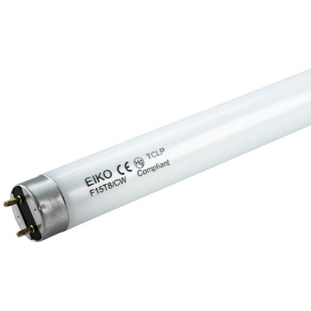 Eiko 15W 18in T8 Cool White Fluorescent Tube (Best 15w Tube Amp)