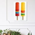 thumbnail image 2 of Wynwood Studio 'Popsicles' Food and Cuisine Wall Art Canvas Print - Red, Yellow, 16" x 24", 2 of 2
