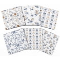 thumbnail image 1 of Inkdotpot Set of 6 Drink Coasters DecorativeNon,SlipCork Base4-inch Square PrintedCoastersEasy Clean- Floral, 1 of 8