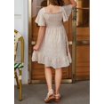 thumbnail image 3 of Vestido de verano bilbiano para niñas adolescentes con flor de chifón, talla 6 a 7 años, 3 of 9
