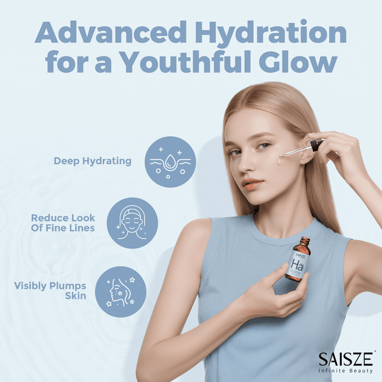 SAISZE Hyaluronic Acid Serum For Face, Hydrating & Anti-Aging photo 3