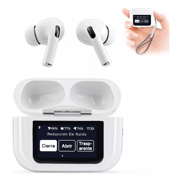 Audífonos Smart Pantalla Anc Bluetooth 5.4 Tws Auriculares