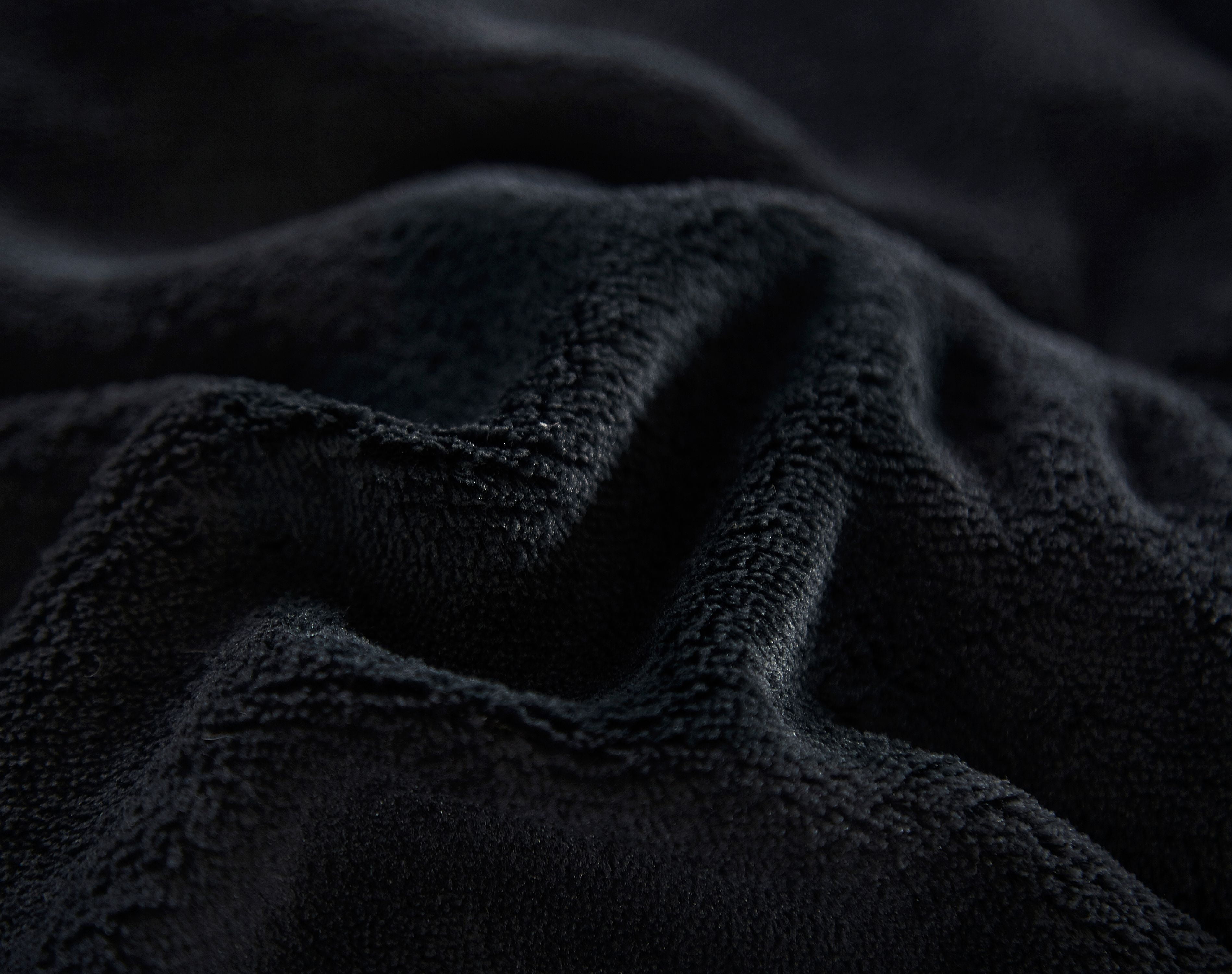 Full//Queen Lorient Home Reversible 3 Piece Fleece//Sherpa Down Alternative Comforter Set Dark Grey