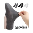 thumbnail image 3 of Gustave 6 Pairs Men's No Show Socks Invisible Low Cut Ankle Socks Non Slip Athletic Casual Short Socks Cotton Boat Shoes Loafer Sneakers Liners "Black/Gray/White", 3 of 11