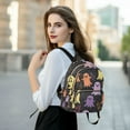 thumbnail image 6 of FORMRS Mini Backpack Purse for Women Travel Daypack Casual Shoulder Bag, Yellow Halloween Ghosts, 6 of 7