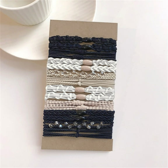 Bradem Multiple Color Hair Ties for Women - Bracelet-Style Elastic Bands, No-Damage Holders for Thin/Thick Hair