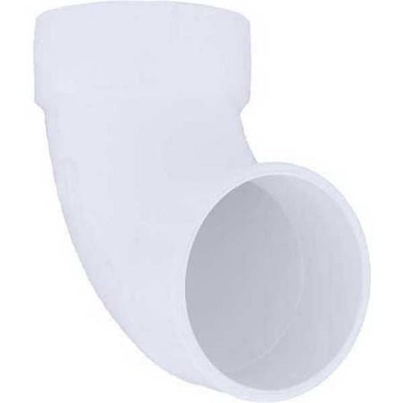 PVC Street Elbow, 90 Degrees, Hub x Spigot, 4 in Pipe Size 1WKB6