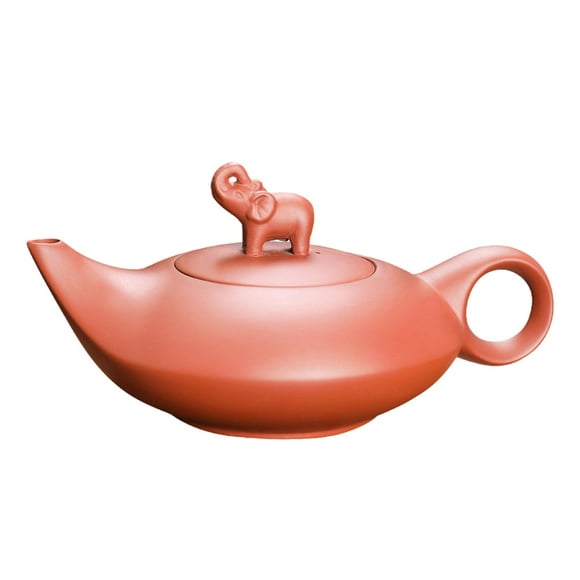 Shangren Clay Teapot Elephant Shaped Collectibles Househwarming Gift Gongfu Teapot