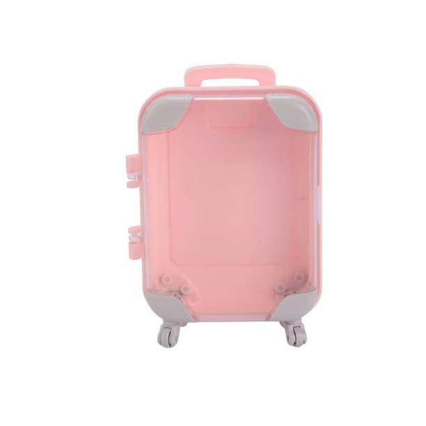 Mini carrito de almacenamiento de simulación transitable, caja de almacenamiento de equipaje, cosméticos, decoración de muebles para el hogar, dispositivo de almacenamiento