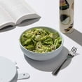 thumbnail image 3 of W&P Porter Ceramic Bowl Lunch Container w/ Protective Non-slip Exterior, Mint 1 Liter | Lid & Snap-tight Silicone Strap | Food Storage, Bento Box, Meal Prep | BPA-Free Ceramic, 3 of 3