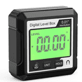 thumbnail image 3 of Digital Level Angle Gauge Meter Magnetic Electronic Level Angle Finder Tool Protractor Inclinometer Woodworking Tools,B,1 * Digital Level,Black & White, 3 of 8