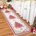 thumbnail image 3 of 2'x6'  Living Room Area Rug Christmas Large Bedroom Rugs Non Slip Washable Xmas Decoration Dining Room Throw Carpet Soft Low Pile Snowflakes Rugs for Holiday Festival Boho Rug for Nursery Kitchen, 3 of 9