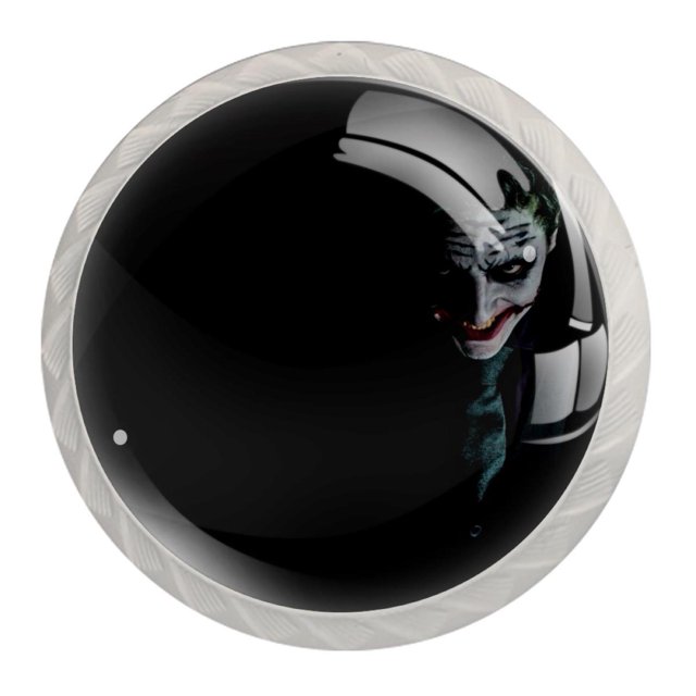 Ownta Joker Round Glass Drawer Handles Knobs Pulls with screws for