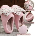 thumbnail image 2 of BERANMEY Women's Slippers with Memory Foam Plush Soft House Slippers for Women Non-Slip Indoor Outdoor Cozy Fluffy Warm Bedroom Slippers with Cute Bow Ideal Gift for Her, 2 of 8