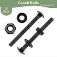 thumbnail image 3 of 30PCS Driver Bolts, Transport Bolts, with Hex Nuts and Washers, Black Oxide, 304 Stainless Steel, Driver Screws, 3 of 5