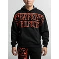 thumbnail image 3 of Stranger Things Starry Logo Adult Black Long Sleeve Hooded Sweatshirt-Medium, 3 of 6