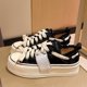 thumbnail image 5 of Zapatillas bajas de lona, zapatos de lona para mujer, zapatos de lona bajos, zapatos de lona con cordones para mujer, estética elegante, 5 of 8
